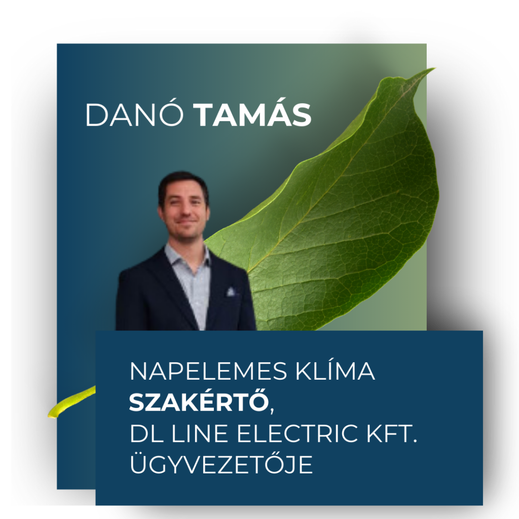 Danó Tamás napelemes klíma szakértő